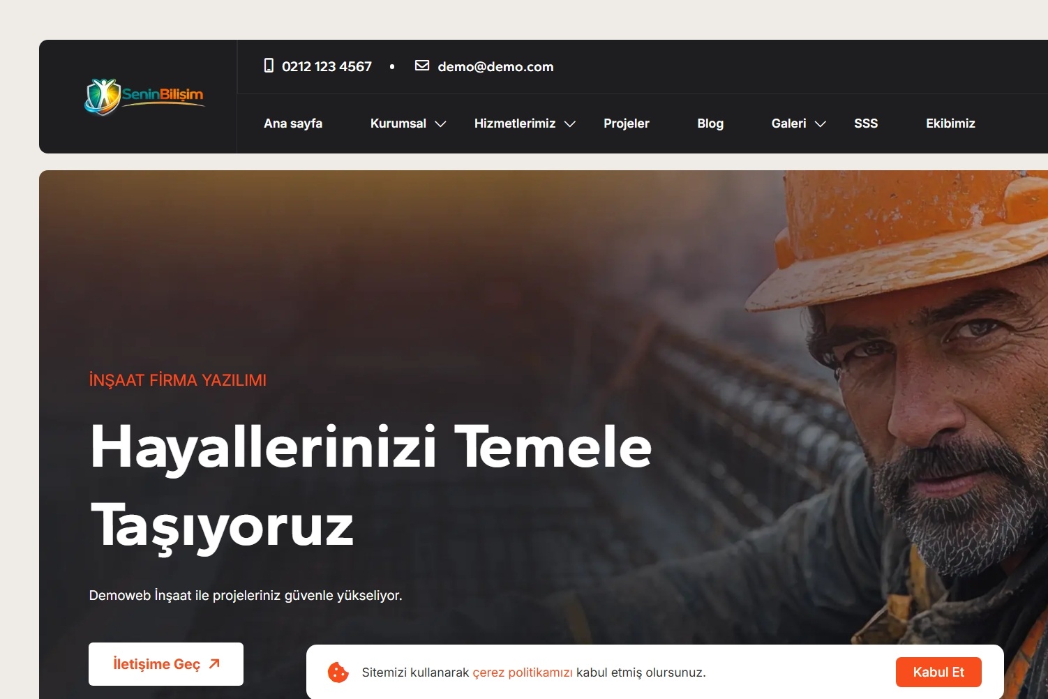 İnşaat Firma Hazır Scripti 